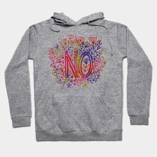 No and Flowers Hoodie